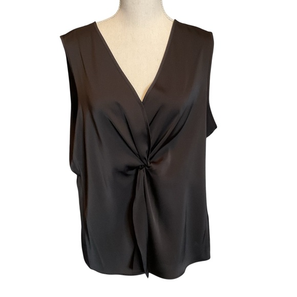 Calvin Klein Tops - Calvin Klein Black Sleeveless V-Neck Blouse Size XL